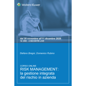 Corso Risk Management: la gestione integrata del rischio in azienda