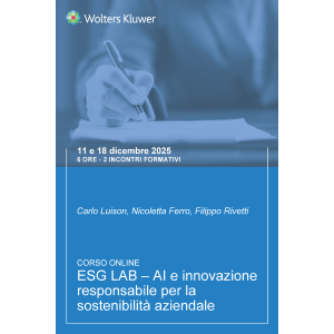 Corso ESG LAB – AI e innovazione responsabile per la sostenibilità aziendale