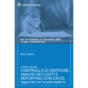Corso Controllo di gestione, analisi dei costi e reporting con Excel. Aggiornato con le potenzialità AI