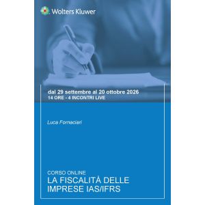 Corso La fiscalità delle imprese IAS/IFRS