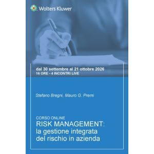 Corso Risk Management: la gestione integrata del rischio in azienda