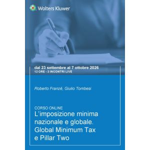 Corso L’imposizione minima nazionale e globale. Global Minimum Tax e Pillar Two