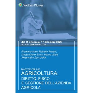 Master Agricoltura: diritto, fisco e gestione dell'azienda agricola